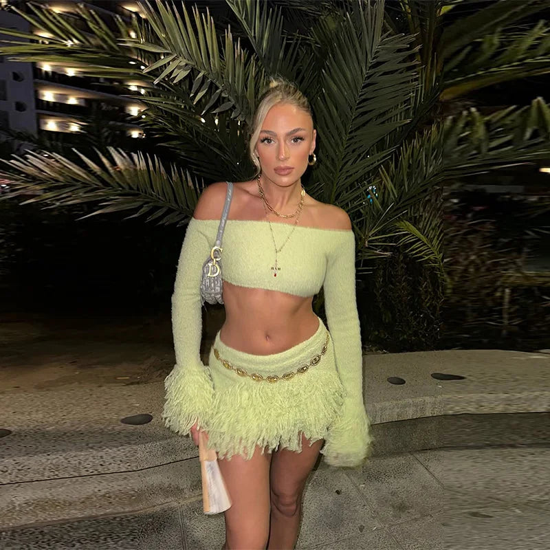 Nola – Off-Shoulder Knit Duo