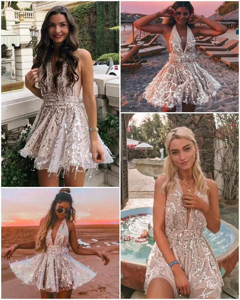Bella – Sequin Bow Dress
