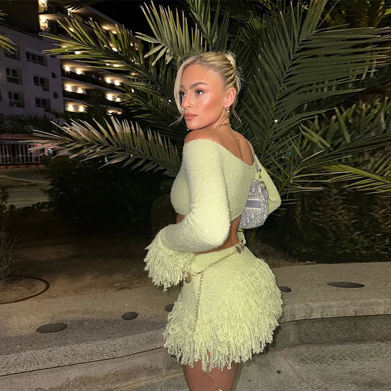 Nola – Off-Shoulder Knit Duo