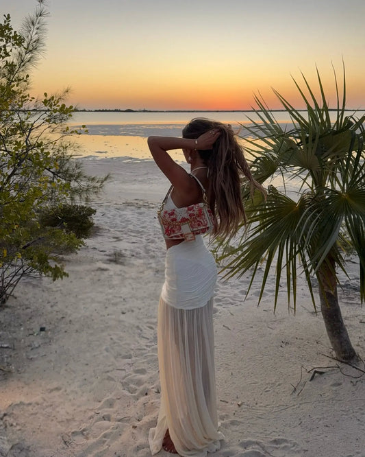 Talia – Bandage Bikini & Slit Skirt Set