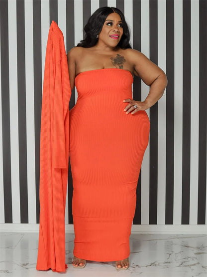 Soraya – Maxi Dress & Cardigan Set