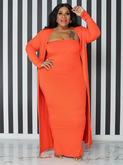 Soraya – Maxi Dress & Cardigan Set