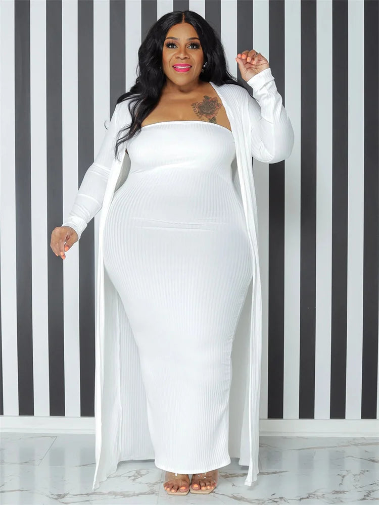 Soraya – Maxi Dress & Cardigan Set