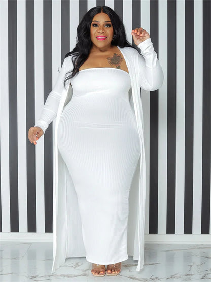 Soraya – Maxi Dress & Cardigan Set